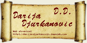 Darija Đurkanović vizit kartica